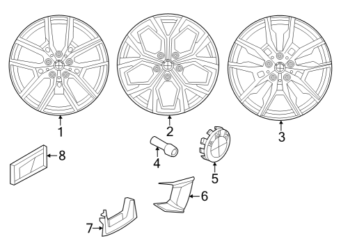 2024 BMW 430i xDrive Gran Coupe DISC WHEEL LT.ALLOY BLACK II Diagram for 36118089227