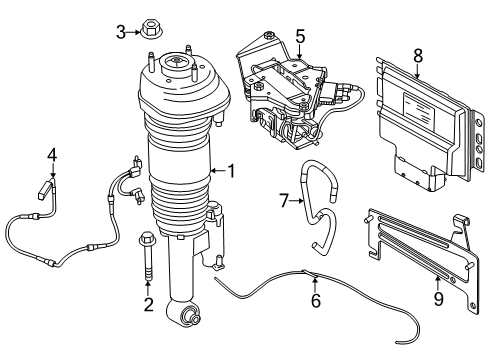 2025 BMW i5 Struts & Components - Rear Diagram 2