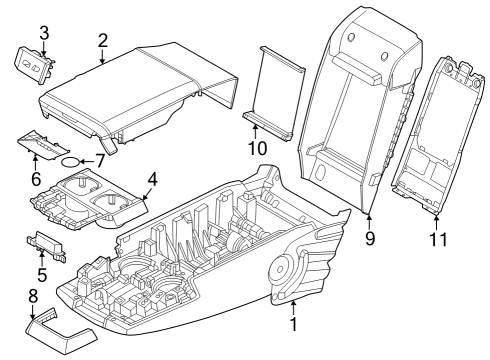 2024 BMW i7 COVER FRONT Diagram for 52205A69C44