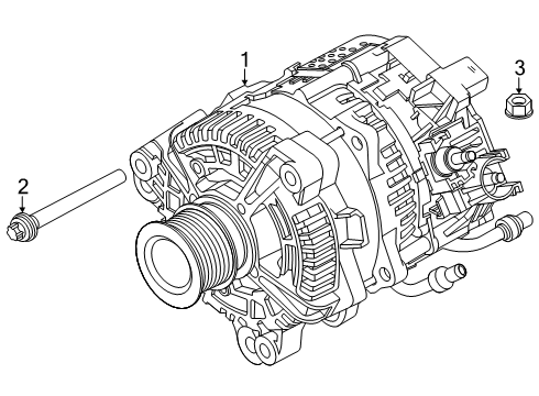 2024 BMW 530i xDrive STARTER GENERATOR Diagram for 12315A716F0