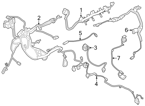 2025 BMW X5 ENG.WIRING HARNESS POWER SUP Diagram for 12515A41776