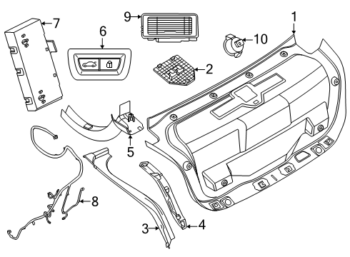 2024 BMW i5 Trunk Diagram 2