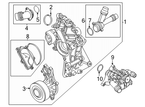 2025 BMW X3 Water Pump Diagram 2