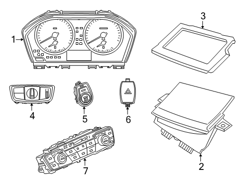 2025 BMW X2 Light Operating Unit Diagram for 61315A4A056