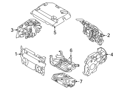 2024 BMW i5 Heat Shields Diagram 2