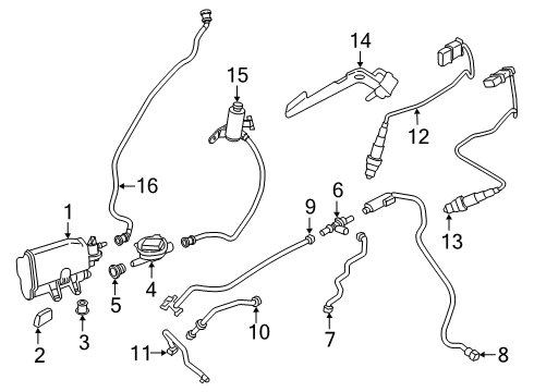 2022 BMW 230i BREATHER LINE Diagram for 16118740560