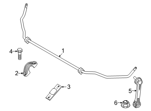 2025 BMW i5 Stabilizer Bar & Components - Rear Diagram 2
