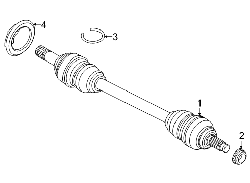 2025 BMW i5 Drive Axles - Rear Diagram 2