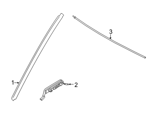2025 BMW 430i xDrive DRIP MOLDING, RIGHT Diagram for 51138494508