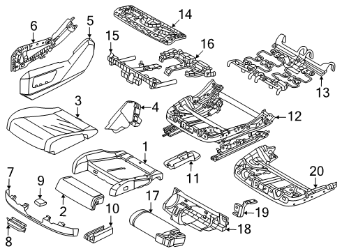 2024 BMW i5 Power Seats Diagram 2