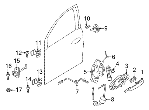 2025 BMW 228 xDrive Gran Coupe DOOR LOCK RIGHT Diagram for 51215A160B8