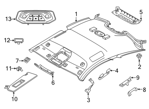 2021 BMW 430i DEFORMATION PLATE, B-PILLAR Diagram for 51449868655