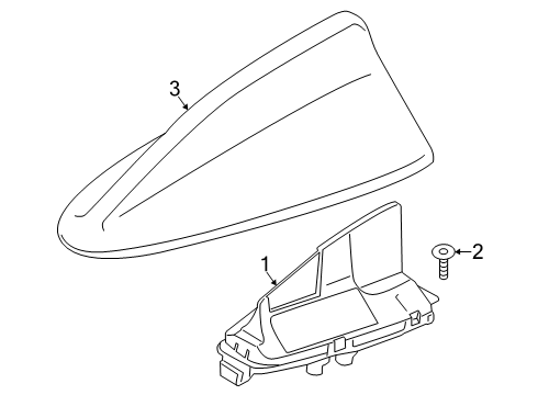 2025 BMW XM Antenna & Radio Diagram 2