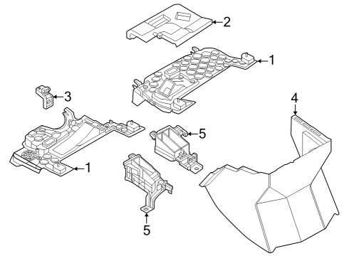 2025 BMW iX LEFT TRIM PANEL BRACKET Diagram for 51459890654
