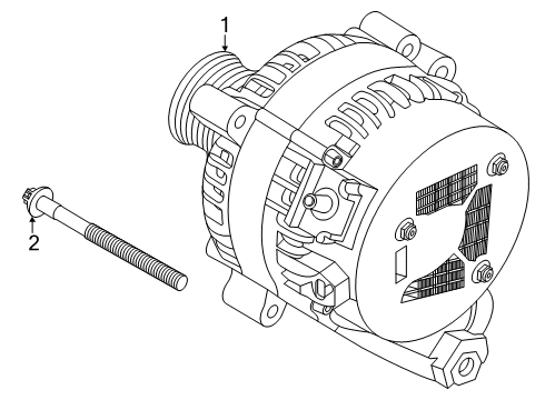 2022 BMW X1 Alternator Diagram for 12318680374