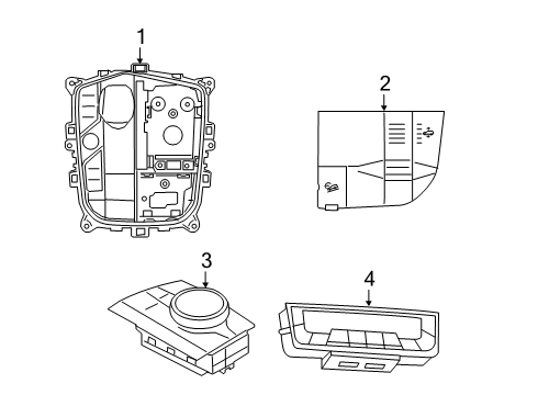 2024 BMW X7 Control Panel Center Console Diagram for 61315A9CB19