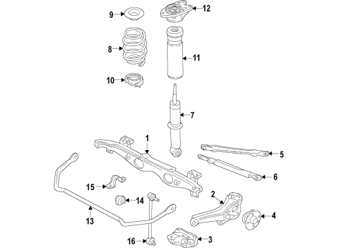 2023 BMW M235i xDrive Gran Coupe SPRING PAD LOWER Diagram for 33506880421