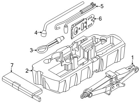 2025 BMW X2 Tool Bag Diagram for 71106888780