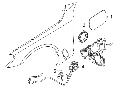 2022 BMW 530e CHARGE SOCKET WITH CHARGE CA Diagram for 61129884544