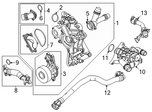 2024 BMW M440i xDrive Water Pump Diagram 2