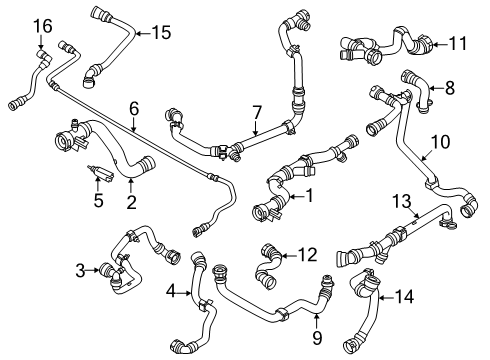 2024 BMW i5 Hoses, Lines & Pipes Diagram 2