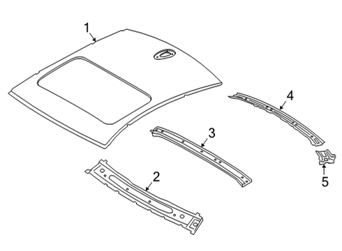 2021 BMW 430i ROOF COVERING LIFTING-SLIDIN Diagram for 41009879802