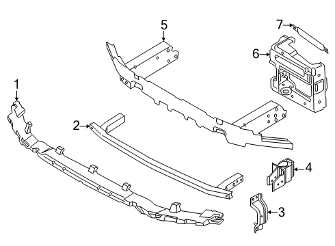 2025 BMW X3 Bumper & Components - Front Diagram 2
