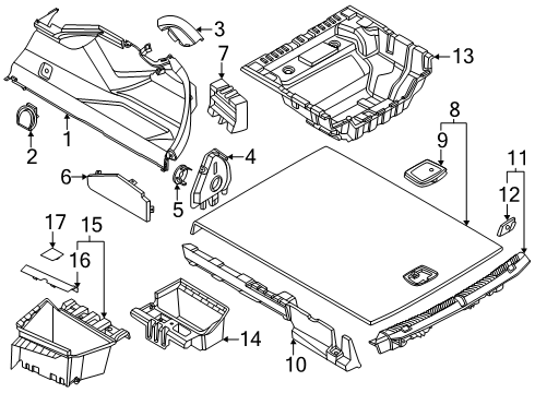 2025 BMW i5 Interior Trim - Rear Body Diagram 2