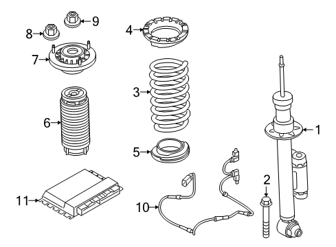 2022 BMW M550i xDrive REAR COIL SPRING Diagram for 33536879961