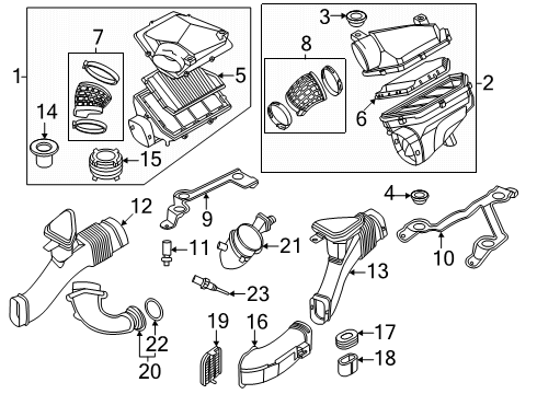 2022 BMW X5 Filters Diagram 3