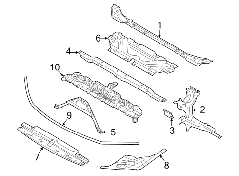 2024 BMW i4 A-SUPPORT Diagram for 51649464966