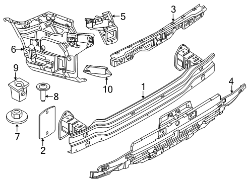 2025 BMW i5 Bumper & Components - Rear Diagram 2