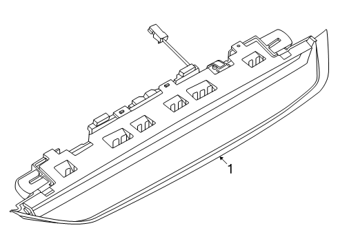 2024 BMW 540i xDrive 3RD BRAKE LIGHT Diagram for 63255A016C9