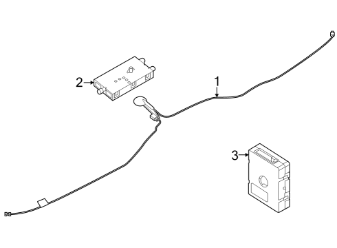2025 BMW iX REP.MODULE AERIAL LINES FM1 Diagram for 61115A3B7F8