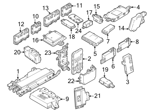 2022 BMW iX CONTROL U.BASIC COMPUTING PL Diagram for 61355B4F883