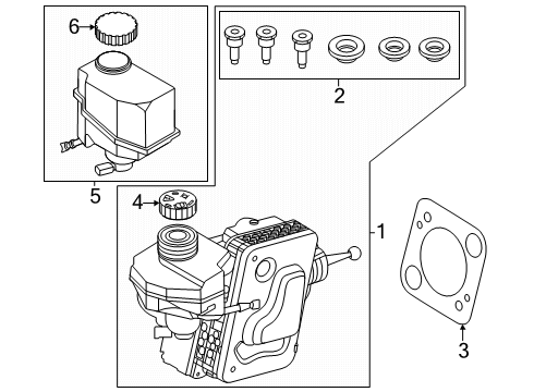 2025 BMW X3 Power Brake Diagram for 34505B41369