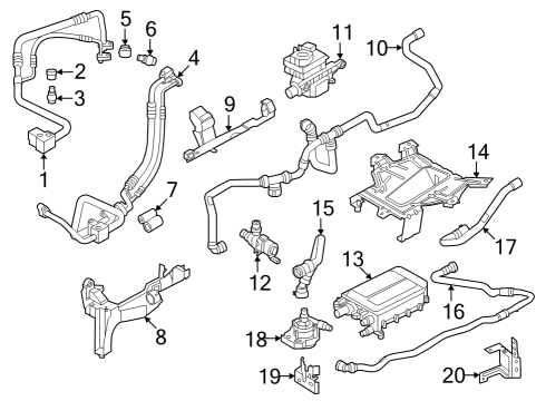 2024 BMW i7 ELECTRIC AUXILIARY HEATER Diagram for 64125B36BF9