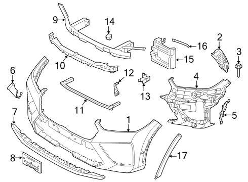 2024 BMW X6 FRONTSPOILER Diagram for 51118087200