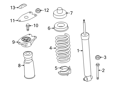 Rear Coil Spring Diagram for 33536860619