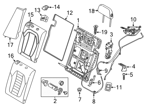 2021 BMW X3 M Leather Side Finisher Left Diagram for 52207470917