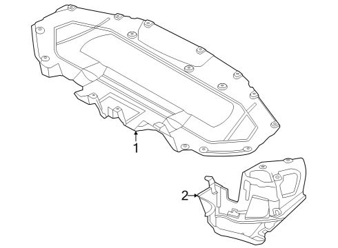 2023 BMW 740i REAR DIFFUSOR Diagram for 51759498270