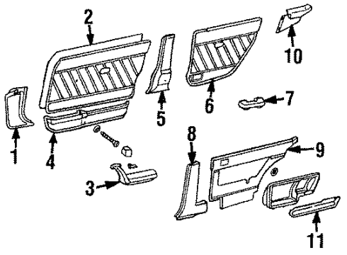 2007 BMW 525xi Leather Cover Backrest Left Diagram for 52207076527