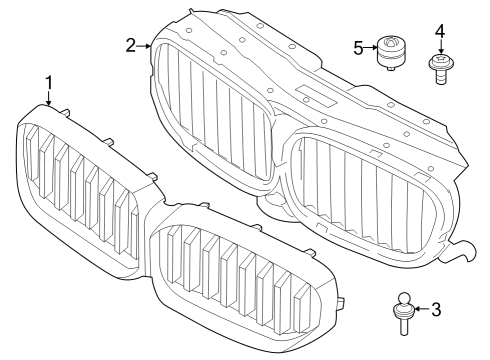 2023 BMW 530e AIR FLAPS, TOP Diagram for 51745A218F4