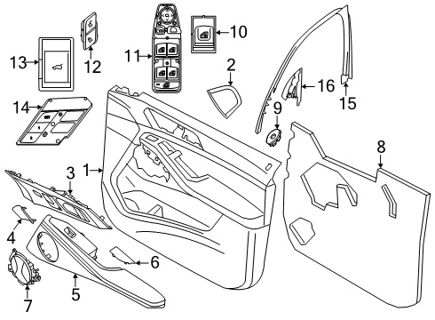 2023 BMW XM Front Door Diagram 2