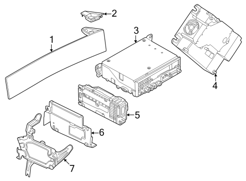 2025 BMW i4 RMFD.HEAD UNIT HIGH 5 Diagram for 65125B591D4