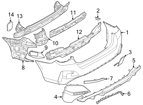 2024 BMW i4 REFLECTOR, REAR RIGHT Diagram for 63149883032