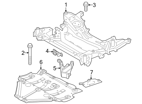 2023 BMW 430i xDrive STRUCTURAL REINFORCEMENT PAN Diagram for 31106882324