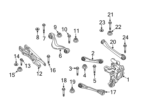 2025 BMW X5 STEERING ARM WITH RUBBER BUS Diagram for 33308091188