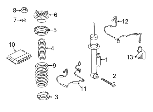 Rear Coil Spring Diagram for 33536889250