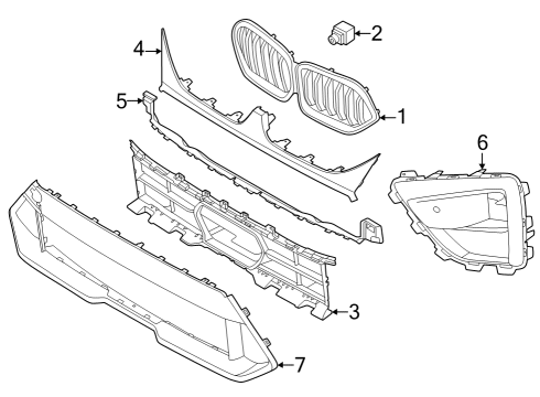 2024 BMW X6 TRIM LEFT Diagram for 51118086197